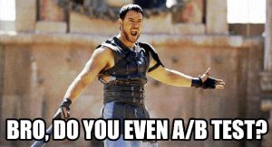 do you a/b test