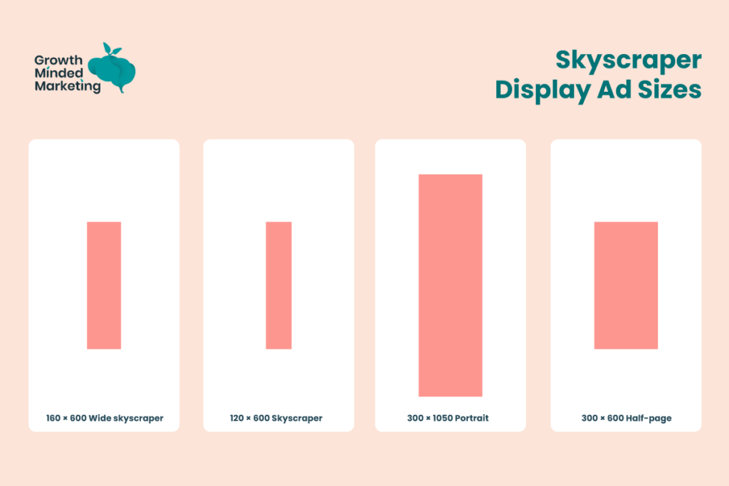 skyscraper display ad sizes