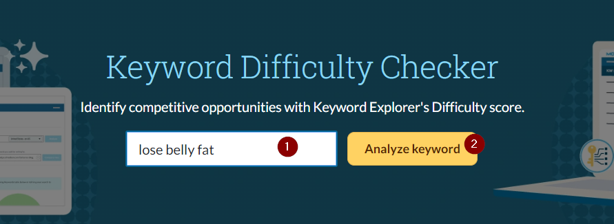 moz keyword difficulty checker